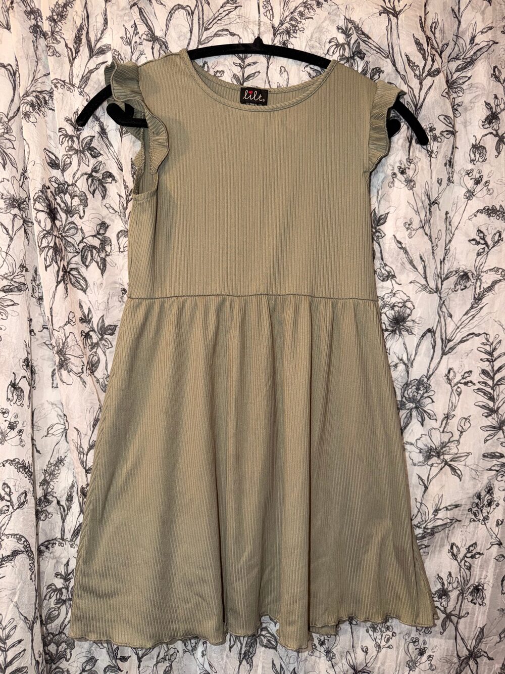 Lilt Girls Ribbed Dress